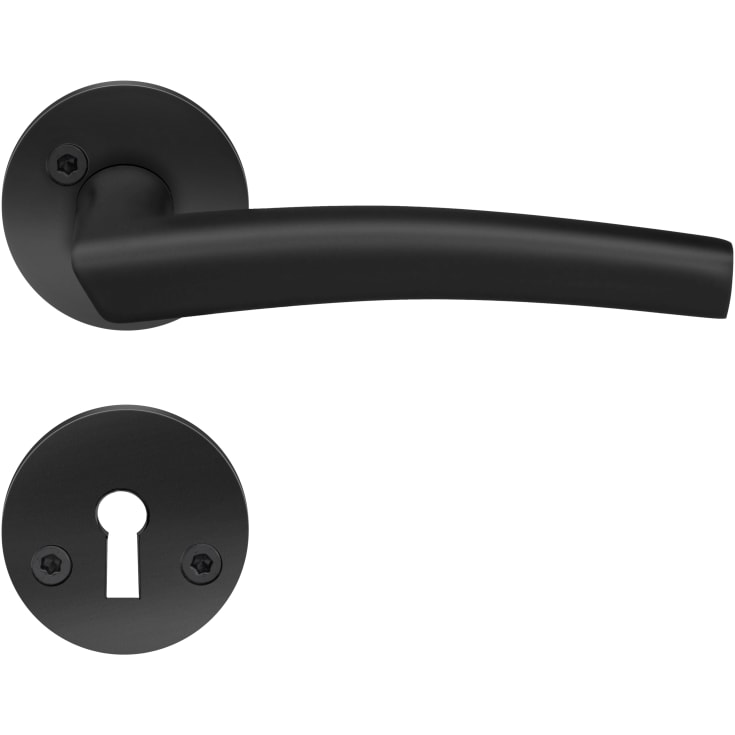 Beslagsboden Basic Modern dörrhantag, svart