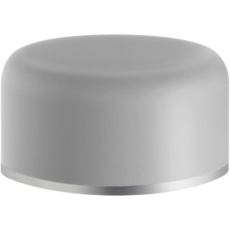 Beslagsboden dørstopper, gulvmonteret, grå