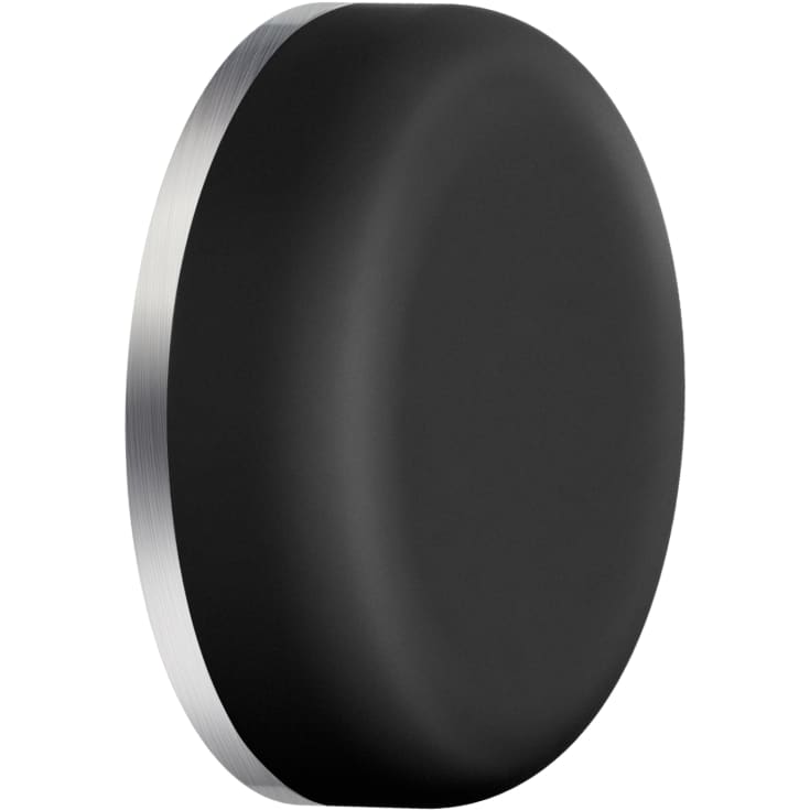 Beslagsboden dørstopper, vægmonteret, sort