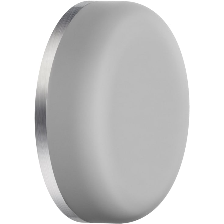 Beslagsboden dørstopper, vægmonteret, grå