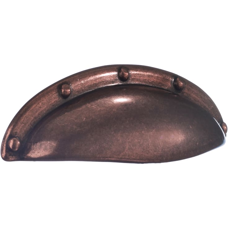 Beslagsboden skålhåndtag, antik kobber