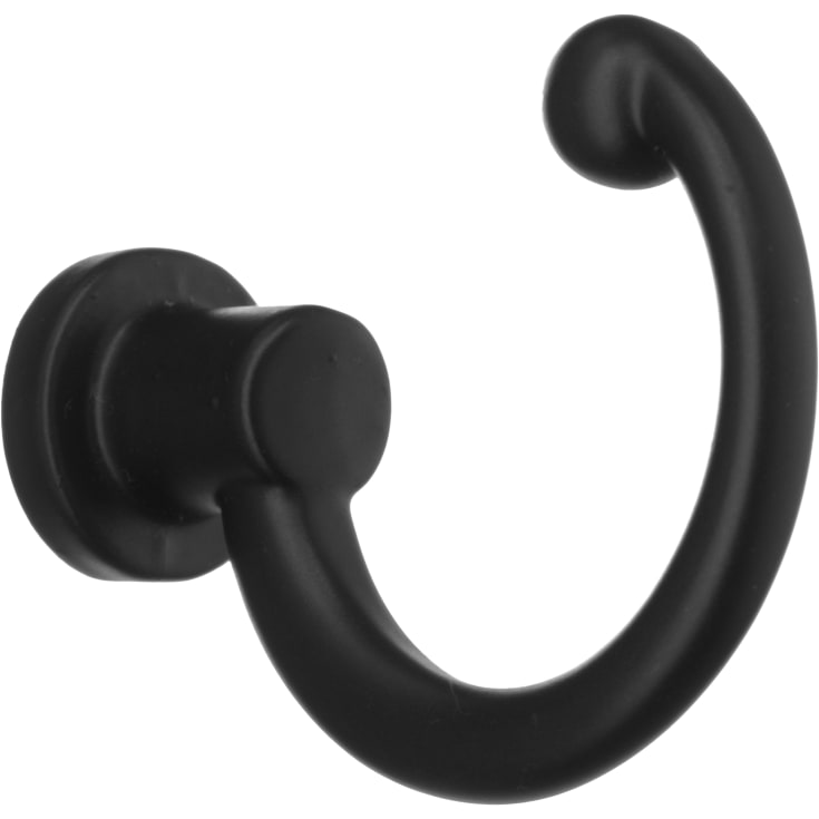 Beslagsboden håndklædekrog, mat sort