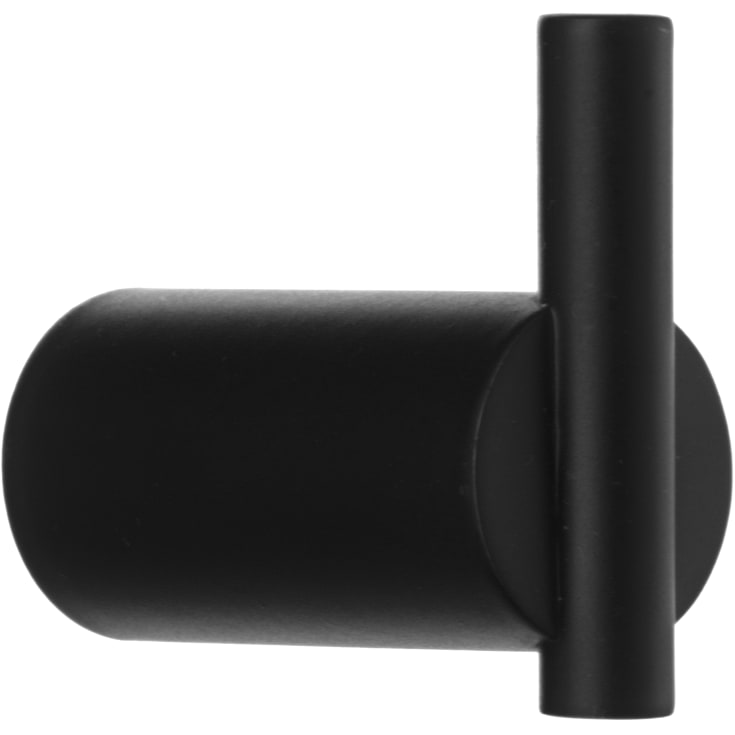 Beslagsboden håndklædekrog, mat sort