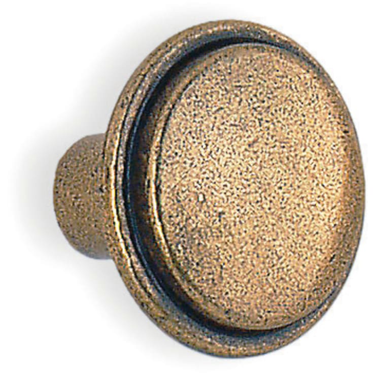 Beslagsboden knop, antik messing