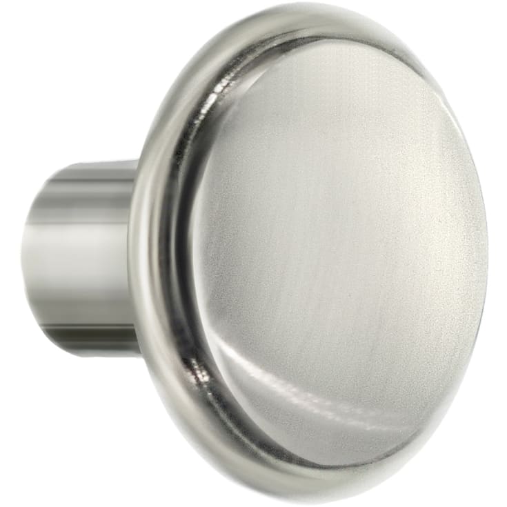 Beslagsboden knop, børstet nikkel