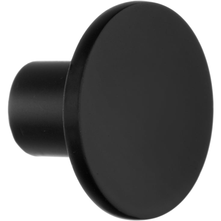 Knop, mat sort, diameter 28 mm