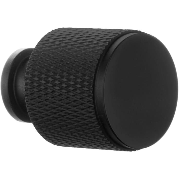 Beslagsboden knop, mat sort