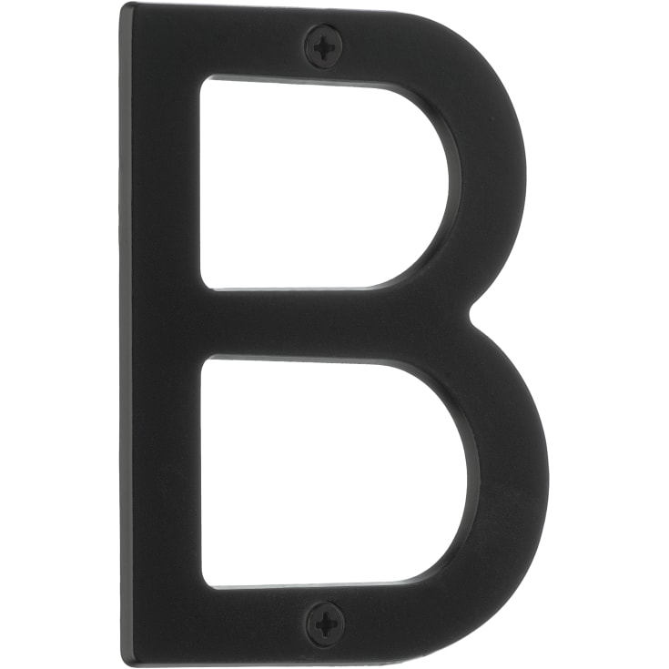 Beslagsboden Villa husbogstav, B, sort