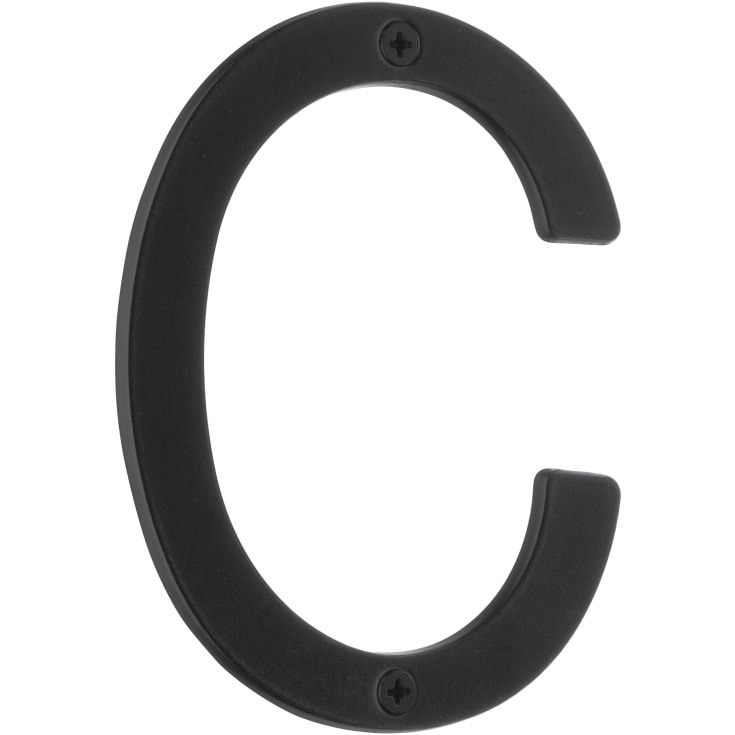 Beslagsboden Villa husbogstav, C, sort