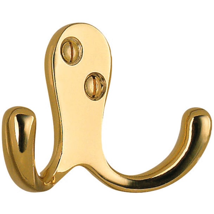 Beslagsboden håndklædekrog, poleret messingfinish