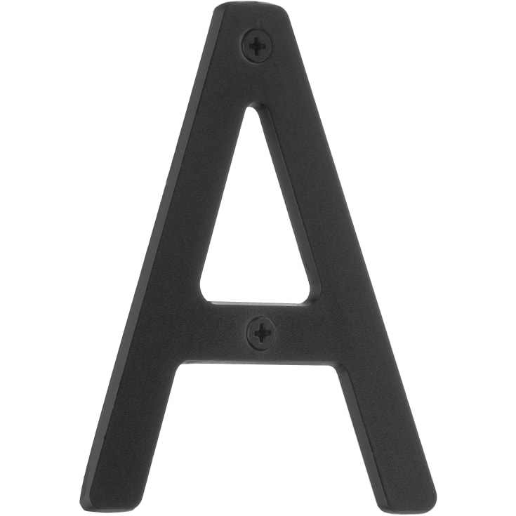 Beslagsboden Villa husbogstav, A, sort