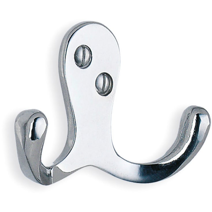 Beslagsboden håndklædekrog, poleret krom