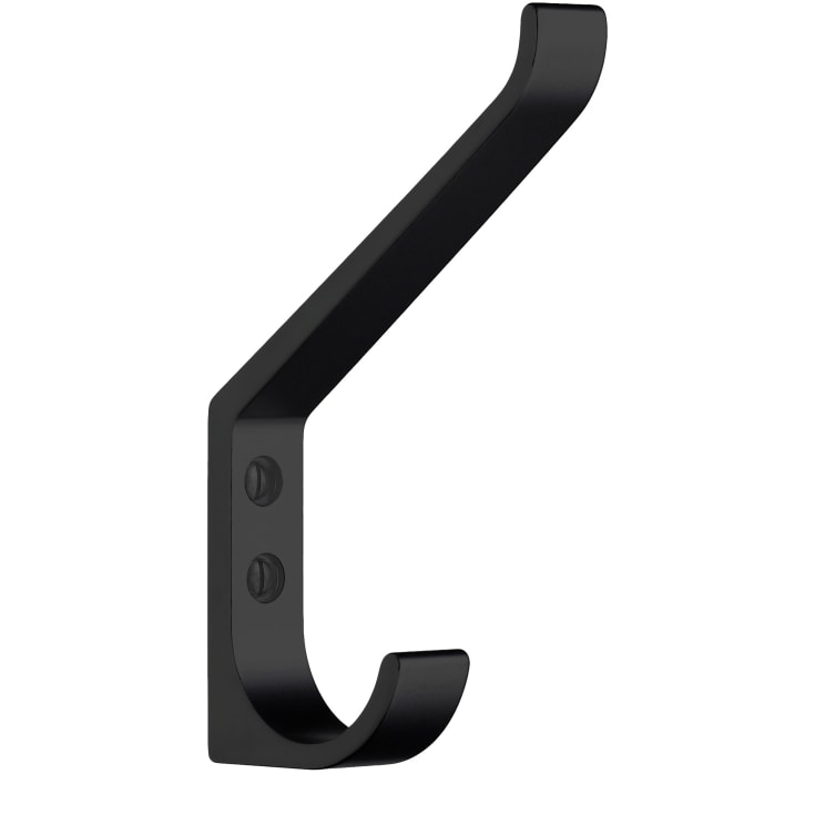 Beslagsboden håndklædekrog, mat sort