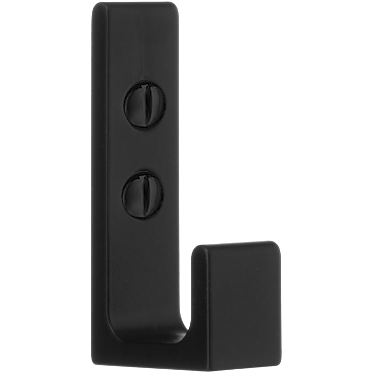 Beslagsboden håndklædekrog, mat sort