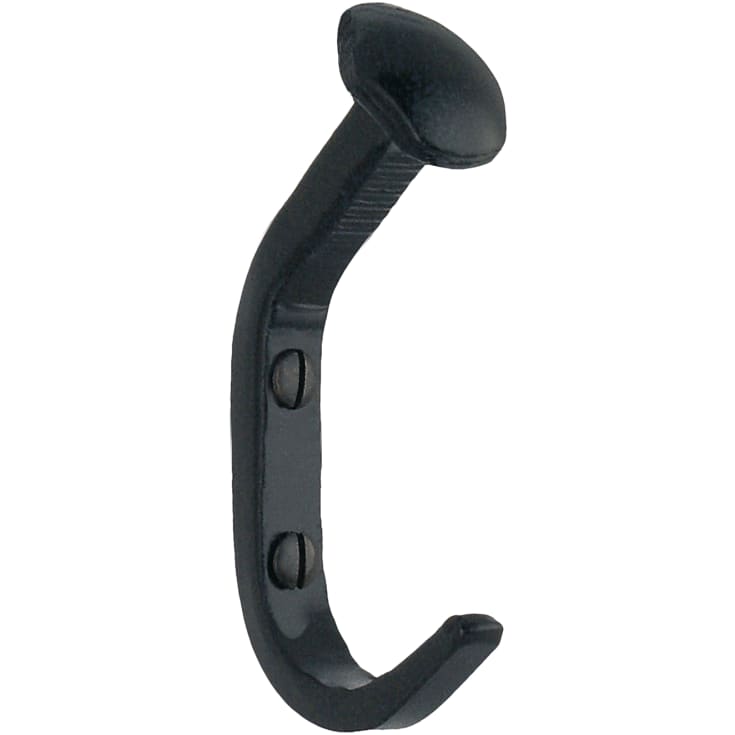 Beslagsboden håndklædekrog, sort