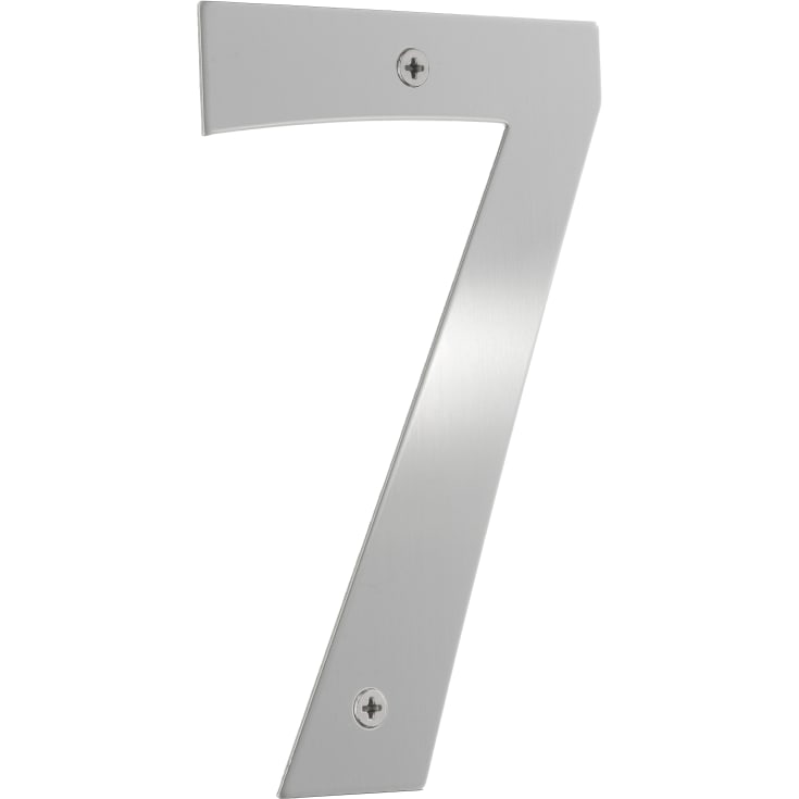 Beslagsboden husnummer 7, børstet stål