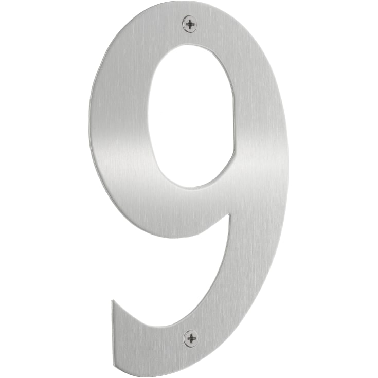 Beslagsboden husnummer 9, børstet stål