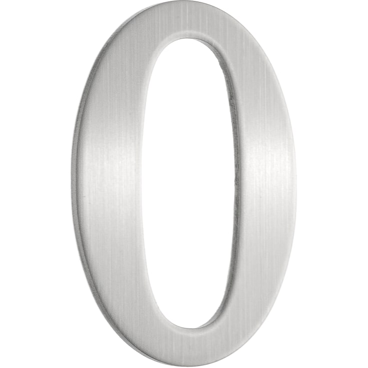 Rustfrie postkassenumre 0, børstet rustfritt stål