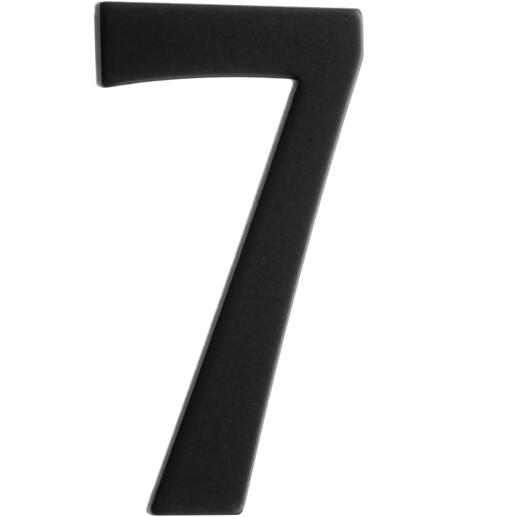 Rustfri postkassenumre 7, sort