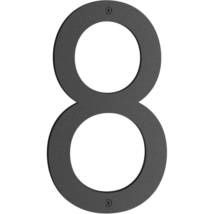 Beslagsboden Nordic husnummer, 8, matt svart