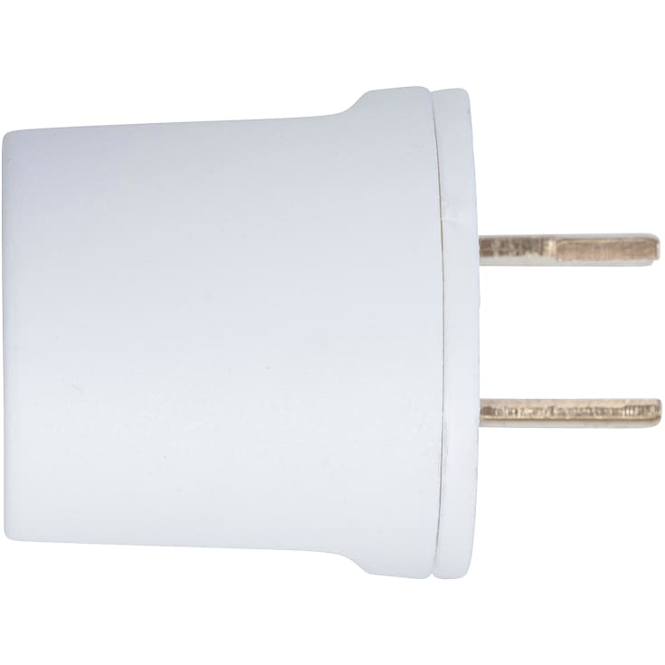 E-line lampestikprop, 2-leder, hvid