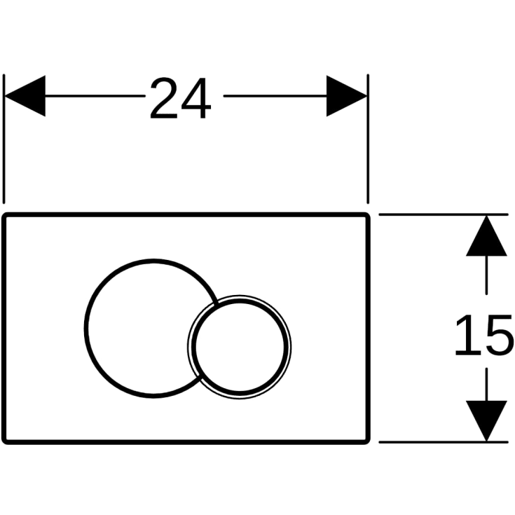 Ifö betjeningsplade, hvid