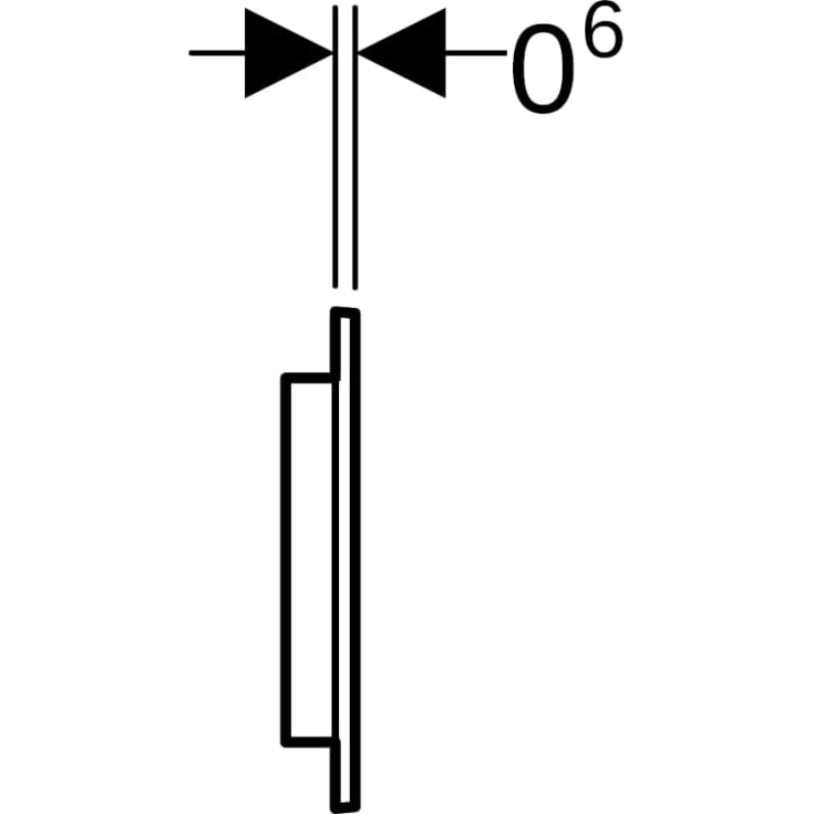 Ifö betjeningsplade, hvid