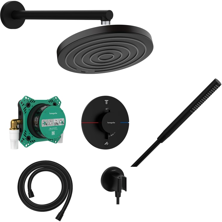Hansgrohe Pulsify S 260 duschset, vattenbesparande, matt svart