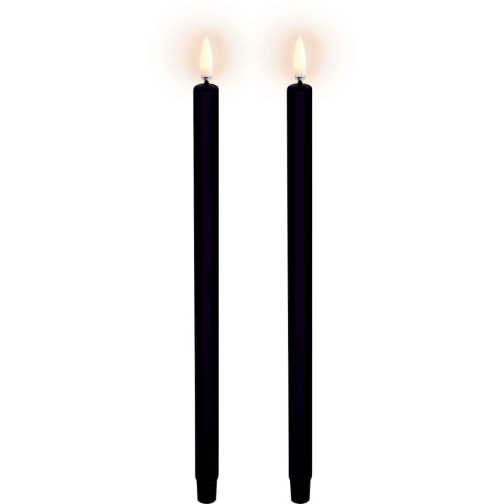 6 st Uyuni LED kronljus, batteri, svart