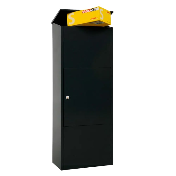 MEFA postkasse bosca 408 m/lås, sort, 1060 x 390 x 255 mm