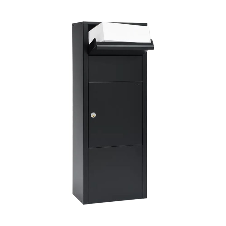 MEFA postkasse hazel 477 m/lås, sort, 1040 x 385 x 255 mm