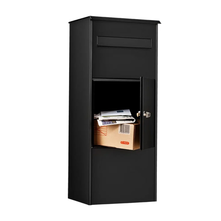 Mefa Oak 480 paketbrevlåda, med lås, svart
