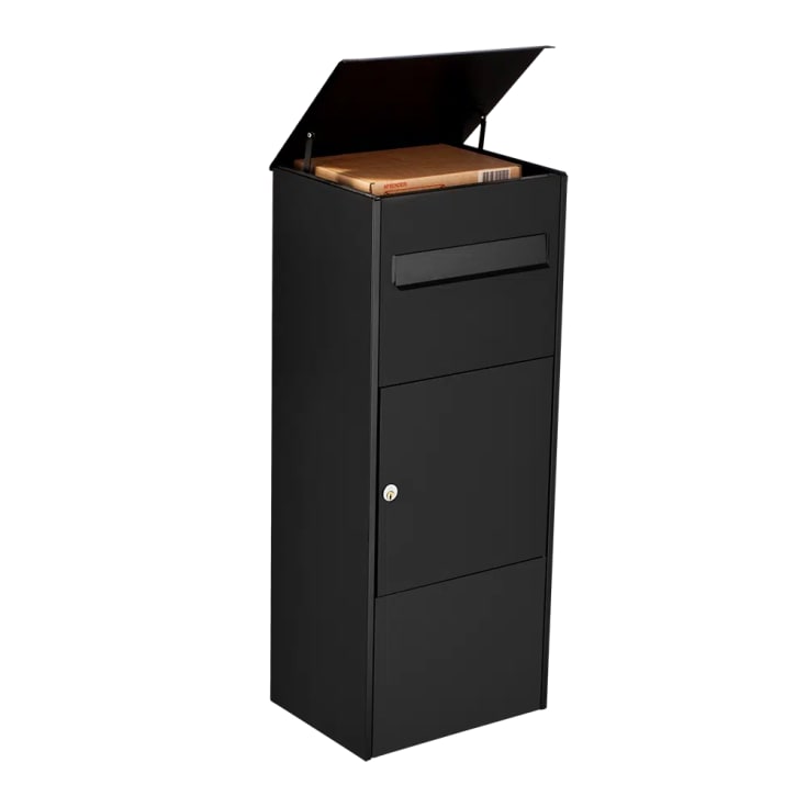 Me-fa Oak 480 paketbrevlåda, med lås, svart