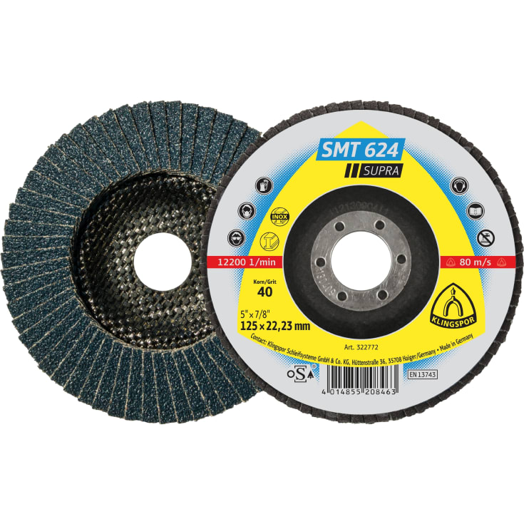 Klingspor lamellslipskiva SMT 624, 125 x 22,23 mm, K120