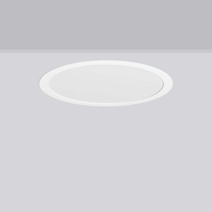 Toledo Flat+ Ø390 12/22W 1550-2950lm, 830/840 DALI, opal, hvid