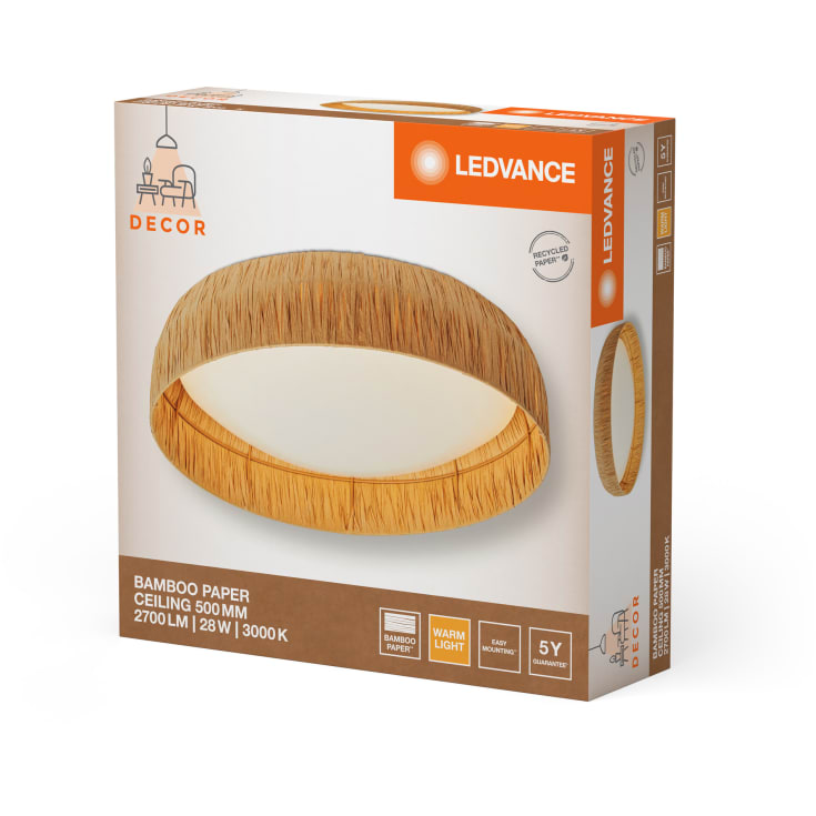 Ledvance Decor Bamboo Paper loftlampe, Ø50 cm