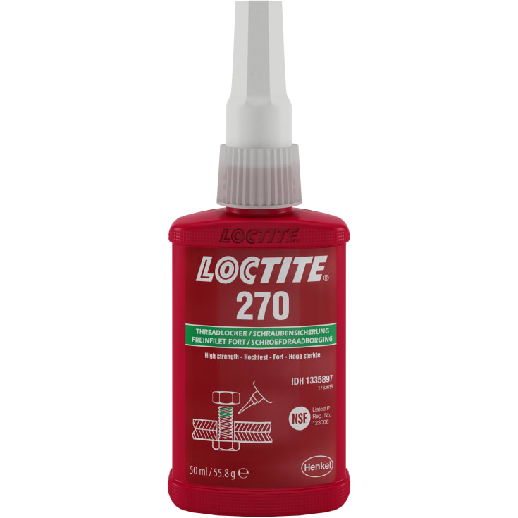 Loctite 270 gevindsikring, høj styrke, 50 ml