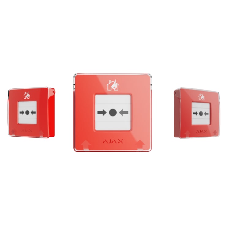 Ajax manuel brandalarm, rød