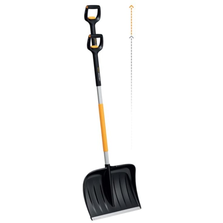 Fiskars sneskraber med teleskophåndtag