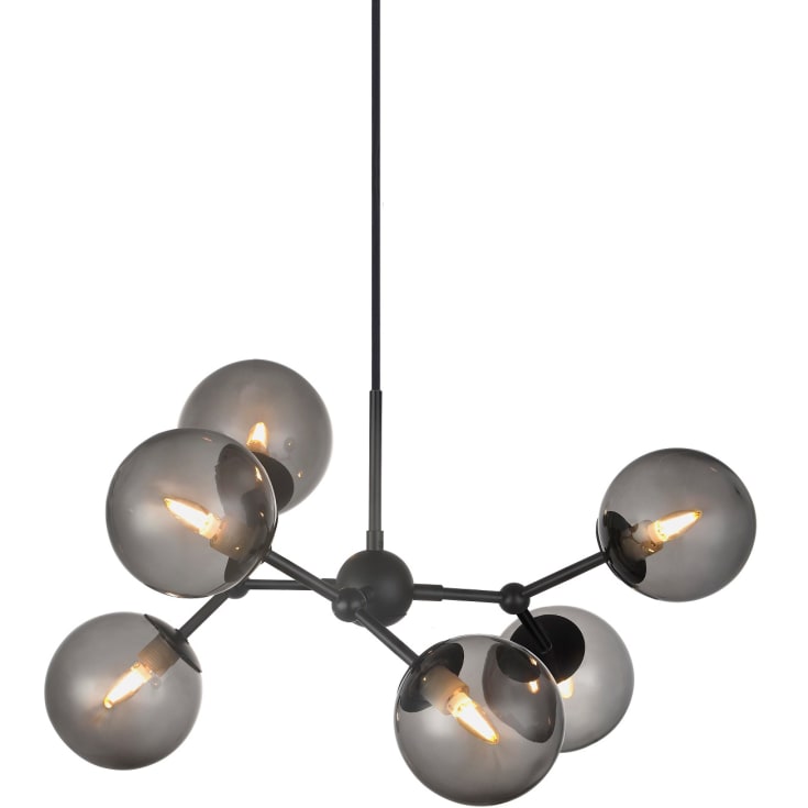 Halo Design Atom Large lysekrone, røgfarvet