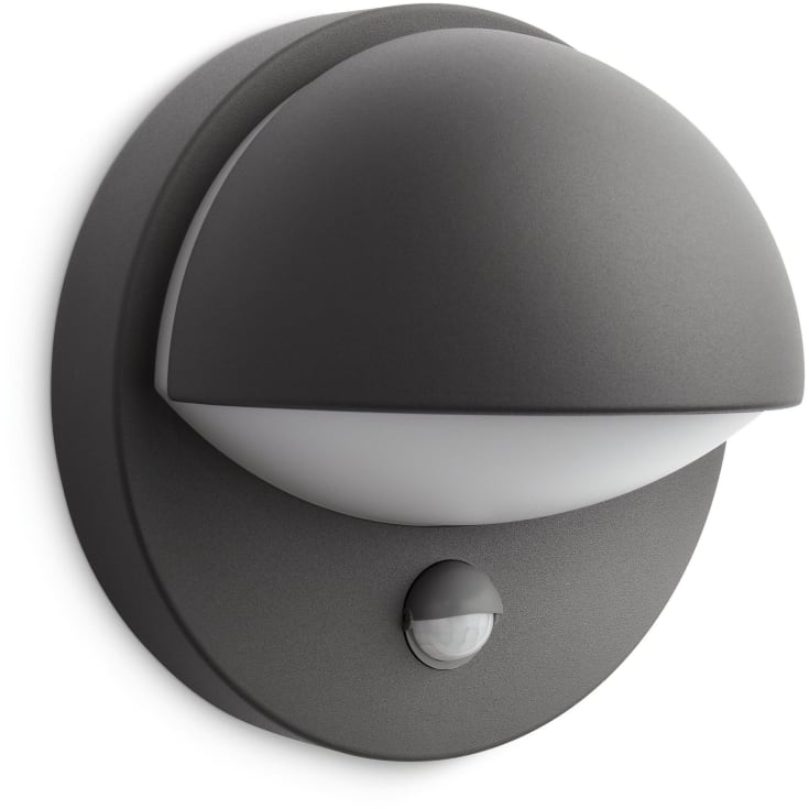Philips myGarden June udendørs væglampe med sensor, antracit