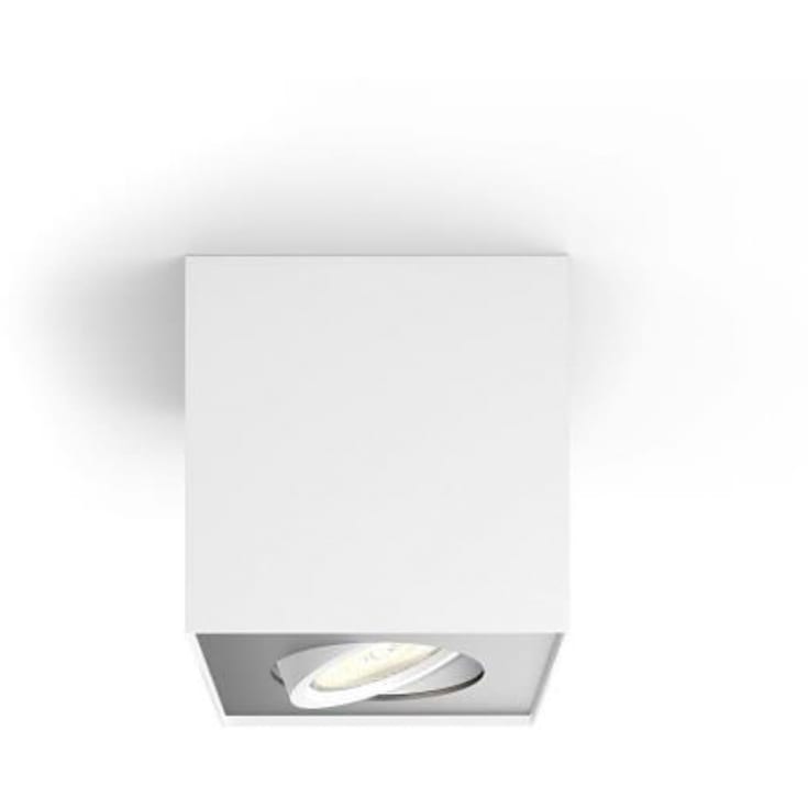 Philips myLiving Box Single påbygningsspot, hvid