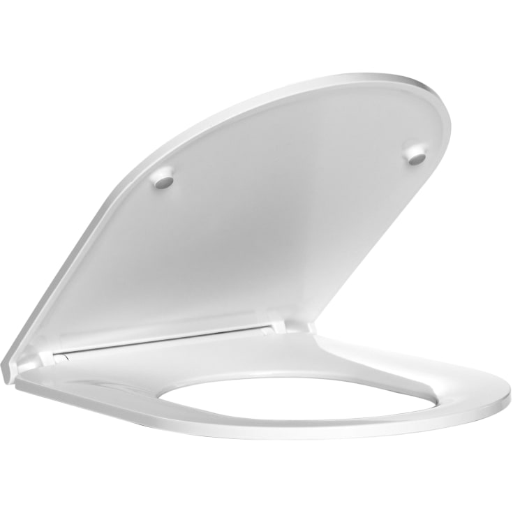 Cassøe Silent toalettsits, soft close, snabbfäste, vit