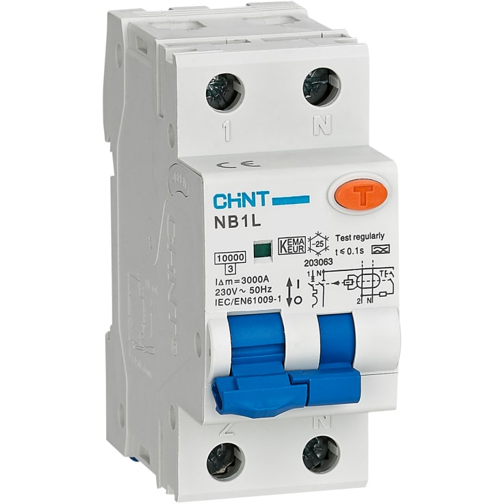 Strömbrytare Chint MCB NB1-63H, C 4A 2P, 10kA
