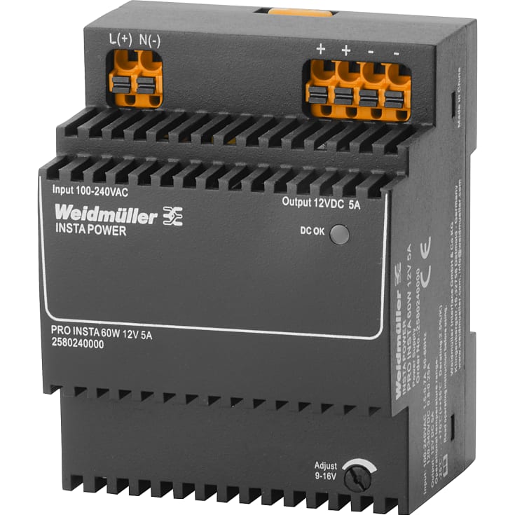 Strömförsörjning Pro Insta 60W 12VDC 5A