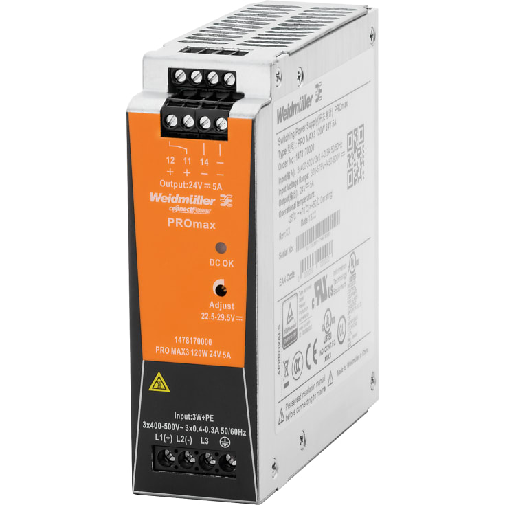 Strömförsörjning Pro Max3 120W 24VDC 5A