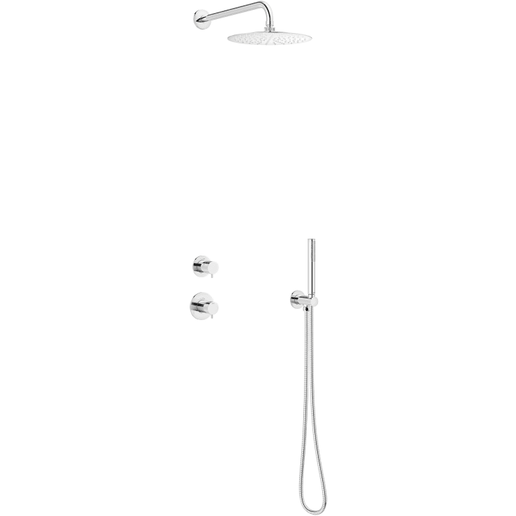 Damixa Silhouet DS1 brusesæt, vandbesparende, krom