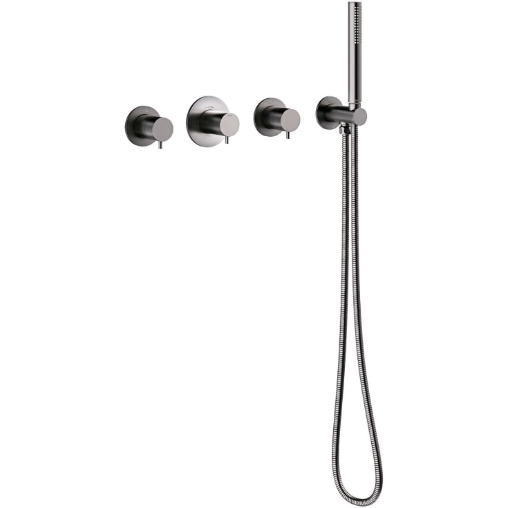 Damixa Silhouet BS1 badkarsblandare med duschset, svartkrom