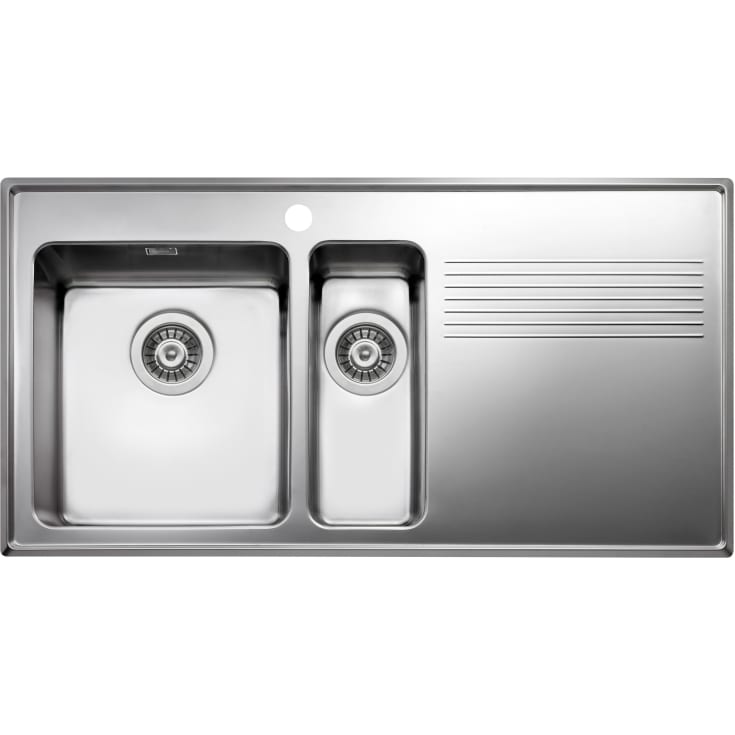 Intra Omnia 97SHLF køkkenvask, 97x51 cm, rustfrit stål