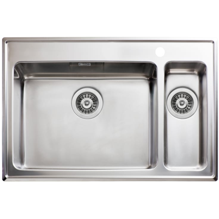 Intra Omnia 78SXHLF køkkenvask, 78x51 cm, rustfrit stål